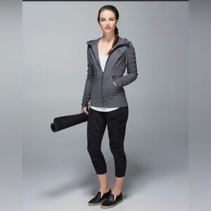 Lululemon Dance Studio Hooded Jacket Grey Size 6